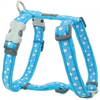 Dog harness - RED DINGO - Blue with white stars - 37 to 55 cm - 15 mm Dog harness - RED DINGO - Blue with white stars - 37 to 55 cm - 15 mm