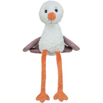 Dog Plush Toy - TRIXIE - Ostrich - White/Orange/Purple - Interactive Toy - Durable Materials Dog Plush Toy - TRIXIE - Ostrich - White/Orange/Purple - Interactive Toy - Durable Materials