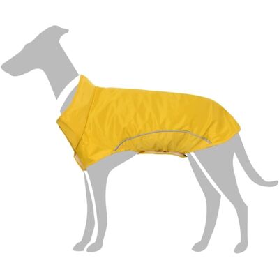 vidaXL Dog Raincoat 3XL Yellow Reflective Polyester Waterproof - Dog Raincoat vidaXL Dog Raincoat 3XL Yellow Reflective Polyester Waterproof - Dog Raincoat
