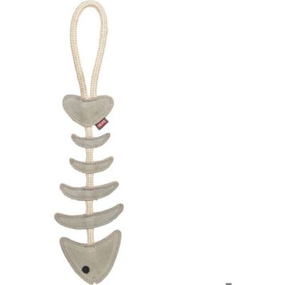 Trixie Leather Chevron Toy with Rope - Dog Toy Trixie Leather Chevron Toy with Rope - Dog Toy