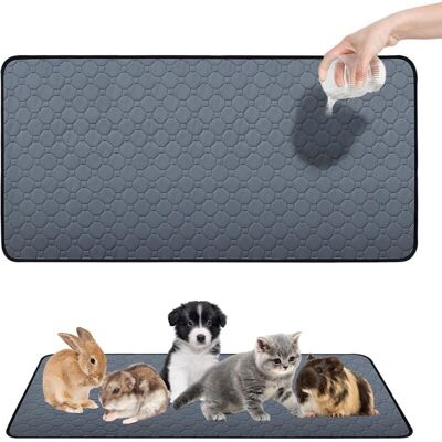TEHTUY Guinea Pig Pee Pads: 120 x 60 cm - Washable - Absorbent - Guinea Pig Pee Mat - Non-slip mat for rabbits, hamsters, puppies and small animals TEHTUY Guinea Pig Pee Pads: 120 x 60 cm - Washable - Absorbent - Guinea Pig Pee Mat - Non-slip mat for rabbits, hamsters, puppies and small animals