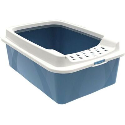 Litter box - Rotho - 4004706161 - Blue/White - Top entry - Easy to clean Litter box - Rotho - 4004706161 - Blue/White - Top entry - Easy to clean