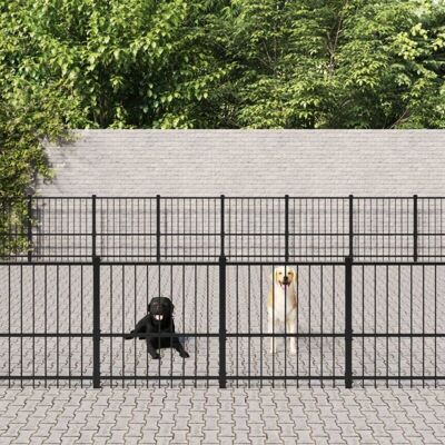 vidaXL Outdoor Dog Kennel Steel 67.74 m² - Dog House vidaXL Outdoor Dog Kennel Steel 67.74 m² - Dog House