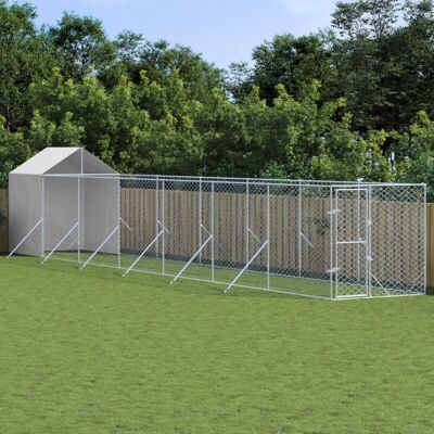 MAISONCHIC Model - Outdoor Dog Kennel - Silver MAISONCHIC Model - Outdoor Dog Kennel - Silver