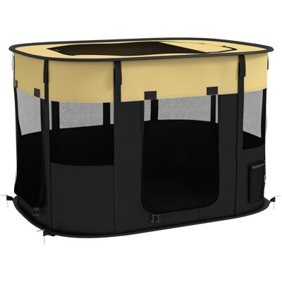 PawHut - Portable Dog Pen - Portable - Yellow - Pet Playpen PawHut - Portable Dog Pen - Portable - Yellow - Pet Playpen