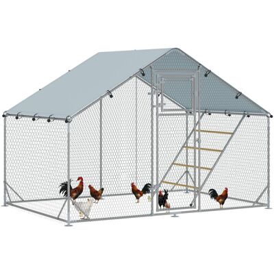 PawHut - Walk-in Chicken Run - Cover - 6-8 Poultry - Enclosure PawHut - Walk-in Chicken Run - Cover - 6-8 Poultry - Enclosure