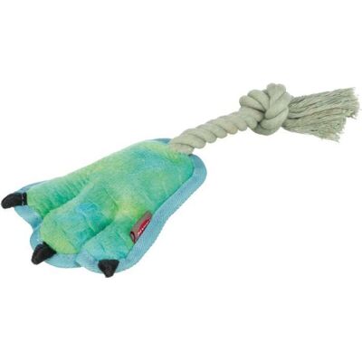 Plush Toy for Dogs - TRIXIE - Plush Paw - Durable Rope - 22 cm - Light Green - Silent Plush Toy for Dogs - TRIXIE - Plush Paw - Durable Rope - 22 cm - Light Green - Silent