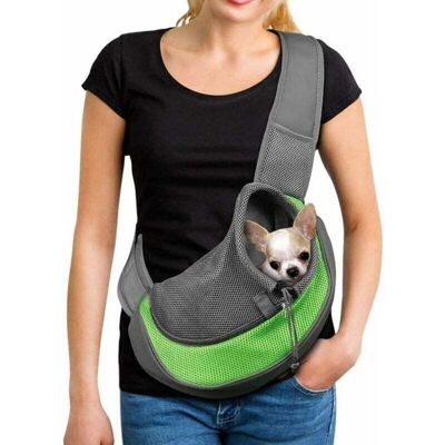 TEHTUY Portable Dog Carrier Bag, Breathable Mesh Shoulder Bag for Dogs and Cats, Puppy Shoulder Bag for Pets, Adjustable Sling Carrier Bag, Travel Bag for TEHTUY Portable Dog Carrier Bag, Breathable Mesh Shoulder Bag for Dogs and Cats, Puppy Shoulder Bag for Pets, Adjustable Sling Carrier Bag, Travel Bag for