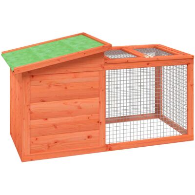 vidaXL Rabbit Hutch 100.5x54x55 cm Solid Pine Wood - Rabbit Hutch vidaXL Rabbit Hutch 100.5x54x55 cm Solid Pine Wood - Rabbit Hutch
