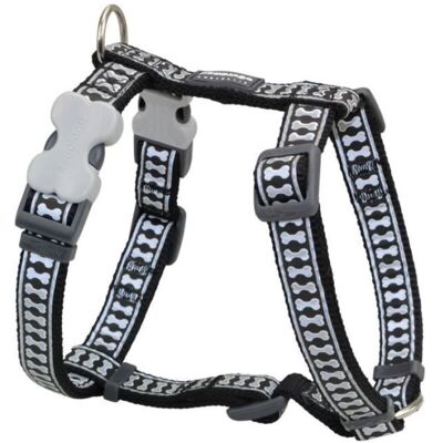 Reflective dog harness - RED DINGO - Black - Size S - Secure - Durable Reflective dog harness - RED DINGO - Black - Size S - Secure - Durable