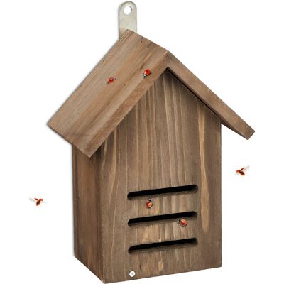 Relaxdays Insect House - Wood Shelter for Ladybirds, 22x17x10 cm Relaxdays Insect House - Wood Shelter for Ladybirds, 22x17x10 cm