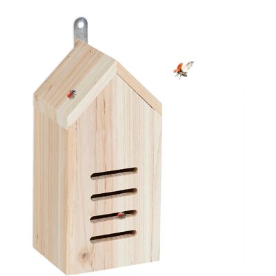 Relaxdays Insect House - Eco-friendly Pine Wood Shelter for Ladybugs - 25x12x10 cm Relaxdays Insect House - Eco-friendly Pine Wood Shelter for Ladybugs - 25x12x10 cm