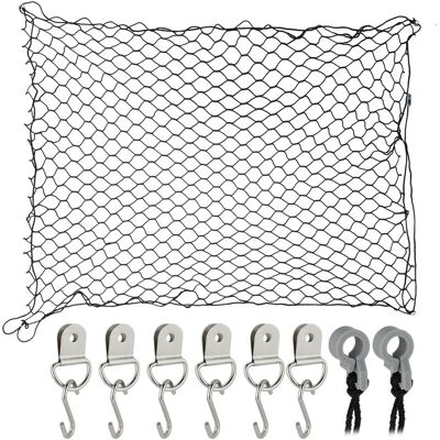 RELAXDAYS Car Dog Barrier - 100x100 cm, Black, Universal, Easy Install RELAXDAYS Car Dog Barrier - 100x100 cm, Black, Universal, Easy Install