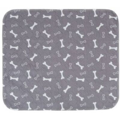TORMATOR Set of 1 washable, reusable, super absorbent, leak-proof, non-slip dog training mat for cats and dogs - M: 80x70CM - Grey TORMATOR Set of 1 washable, reusable, super absorbent, leak-proof, non-slip dog training mat for cats and dogs - M: 80x70CM - Grey