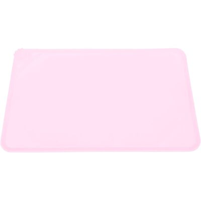 Groofoo - Silicone Pet Feeding Mat Spill Proof Anti Slip Washable Cute Look Cat Dog Food Water Bowl Mat for Indoor Pink Groofoo - Silicone Pet Feeding Mat Spill Proof Anti Slip Washable Cute Look Cat Dog Food Water Bowl Mat for Indoor Pink