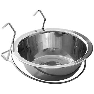 Groofoo - Stainless Steel Multipurpose Large Capacity Hanging Pet Bowl with Holder for Cats Dogs Birds Rats (l) Groofoo - Stainless Steel Multipurpose Large Capacity Hanging Pet Bowl with Holder for Cats Dogs Birds Rats (l)