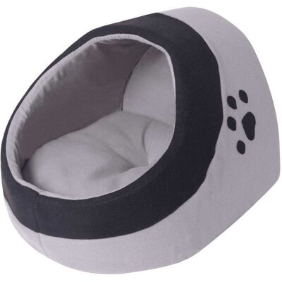 vidaXL Cat Cubby Grey and Black L - Cat House vidaXL Cat Cubby Grey and Black L - Cat House