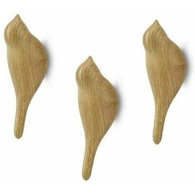Mumu - Wooden Bird Coat Hooks Multifunctional Resin Bird Pattern Wall Hooks for Hanging Coats, Towels, Hats and Bags, 3 Pack (Resin) Mumu - Wooden Bird Coat Hooks Multifunctional Resin Bird Pattern Wall Hooks for Hanging Coats, Towels, Hats and Bags, 3 Pack (Resin)