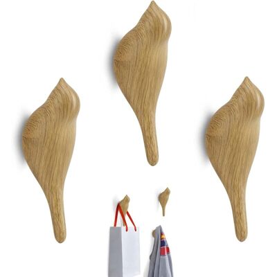 Tinor - Wooden Coat Hook, Wall Hook Bird Wall Hooks Multifunctional Resin Wall Hook Bird Pattern for Hanging Coats, Towels, Hats, Bags, Resin, Wood-3 Tinor - Wooden Coat Hook, Wall Hook Bird Wall Hooks Multifunctional Resin Wall Hook Bird Pattern for Hanging Coats, Towels, Hats, Bags, Resin, Wood-3