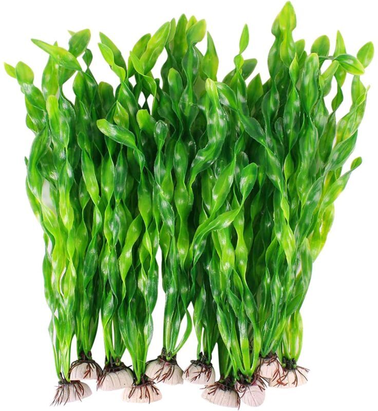 Csparkv - 10 Pcs Aquarium Plants Artificial Plastic Water Plant Artificial Aquarium Decoration Artificial Plastic Plants Aquarium Landscape