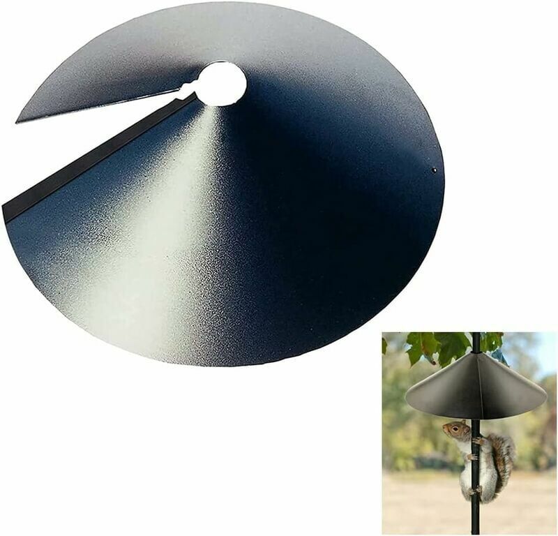 Hoopzi - 12lnWrap Around Squirrel Baffle,Squirrel Proof Guard Baffle, Bird Feeder Squirrel Proof Baffle Squirrel Baffle for Pole, Protects Hanging