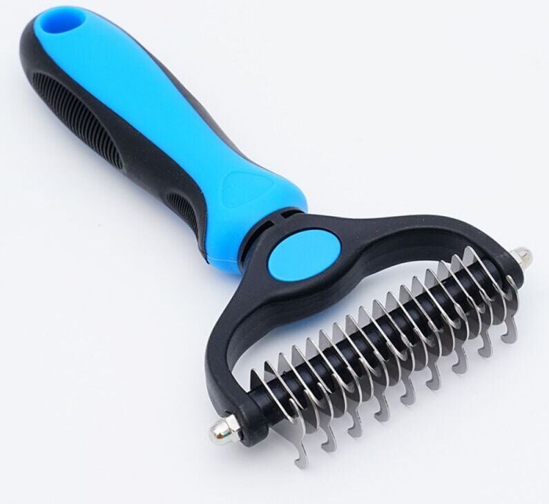 Cyslmuk - 1pc(Blue) Dog Brushes, Cat Brushes, Professional Dog Grooming Combs and Long Haired Dog Brushes, for Removing Your Pet's Undercoat