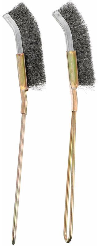 TINOR 2 Pcs Bird Cage Cleaning Brush Long Handle Feeder Cage Wire Brush Cleaner Easy To Clean Bird Parrot Pet Cage Brush Accessories 23X3 Cm