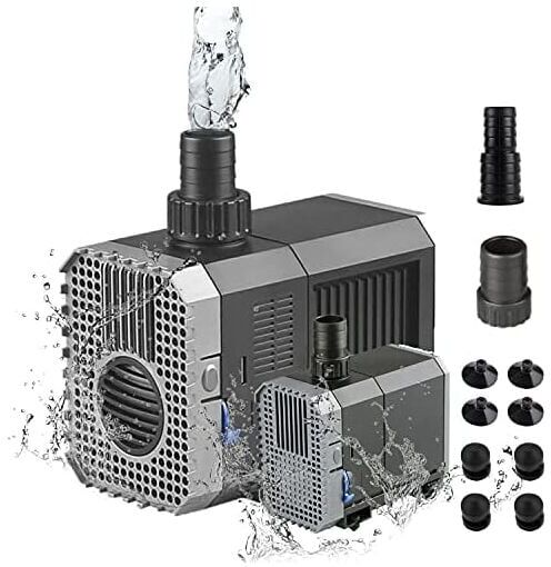 Hรฉloise - 2000L/H 35Watt Aquarium Feed Pump Pond Pump Submersible Pump Fountain Water Pump Filter Pump CHJ-2000