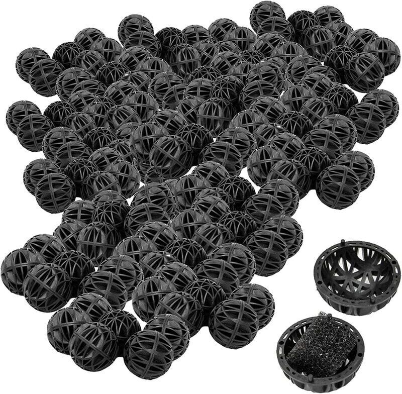 Readcly - 25 Pieces Aquarium Fish Tank Filter Bio Balls Aquarium Filtration Bio Ball Durable Easy to Clean Reduces Number of Water Changes, for
