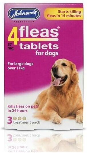 Johnsons Jvp 4 Fleas Dog Flea Tablets (3Tabs) PK6 - 2078
