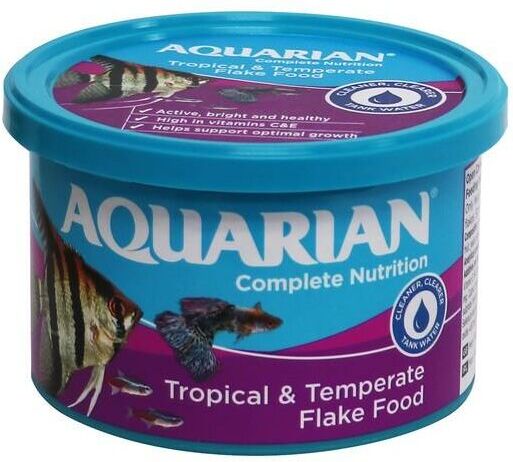 Aquarian Tropical Fish Flakes 50g Large PK6 - 5006