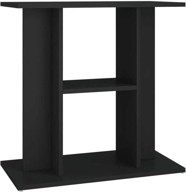 Aquarium Stand Black 60x30x60 cm Engineered Wood Vidaxl