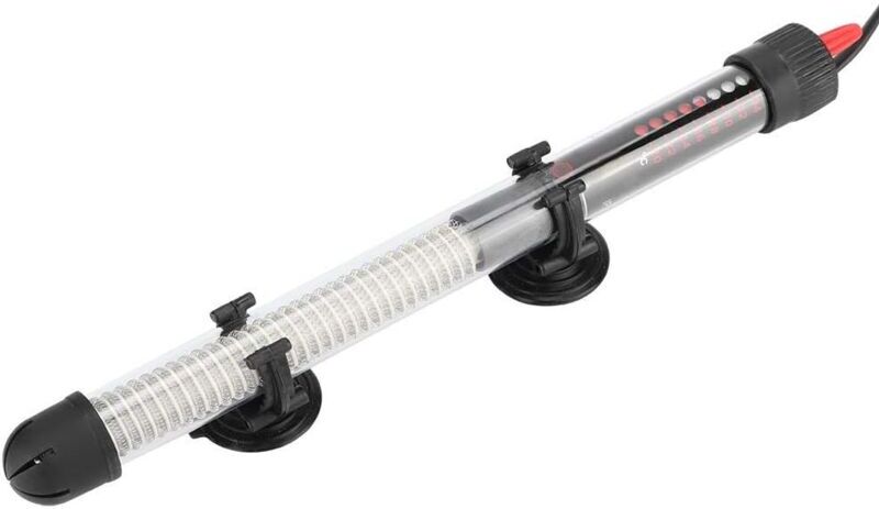 Aougo - Aquarium Water Heater, 200W Mini Heater Submersible Aquarium Heater Thermostat Fish Tank Heater for Betta Turtle Small Aquarium (eu)