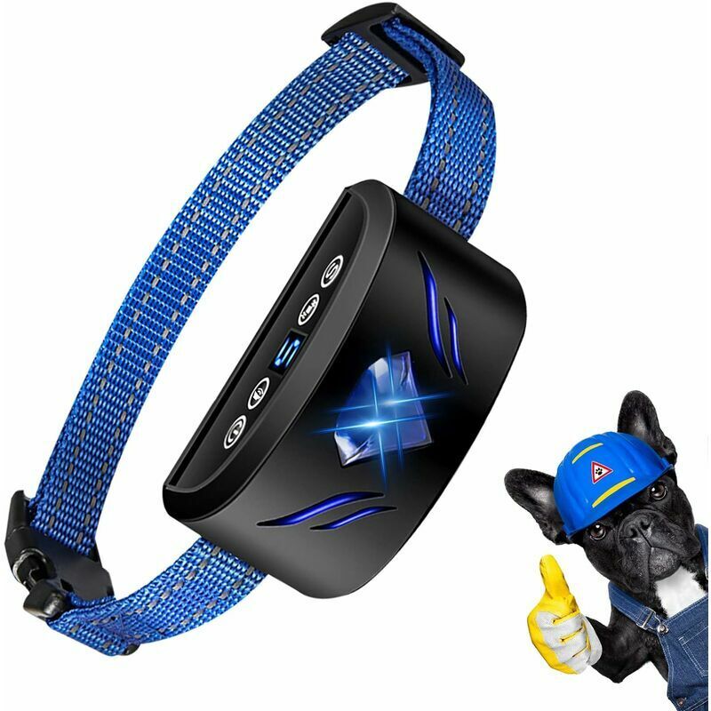 Hoopzi - Automatic Dog Bark Collar, Rechargeable Dog Training Collar Vibration and Sound Mode Adjustable Sensitivity for Small, Medium and Large Dogs