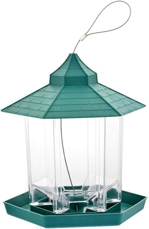 Memkey - Bird Feeder, Hanging Outdoor Wild Bird Feeder with Bird Seed