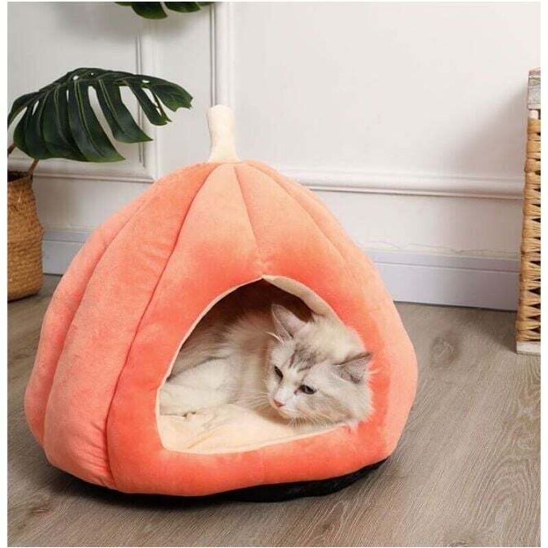 YMYNY Cat Litter Box with Removable and Washable Inner Cushion --- m Orange mumu