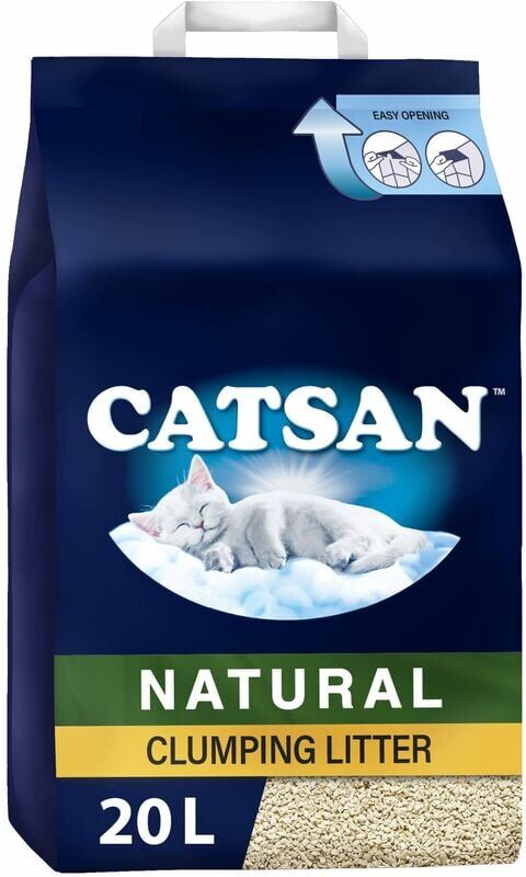 Catsan - Natural Biodegradable Clumping Cat Litter 20l - 20ltr - 610466