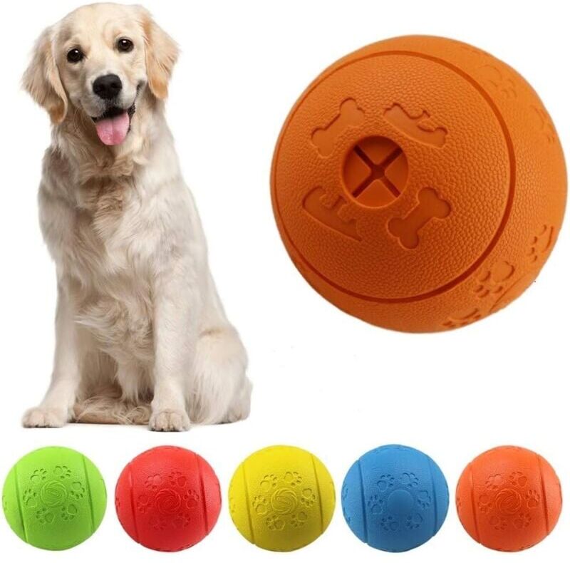 Longziming - Dog Toy Ball Dog Treat Ball Toy, Bite Resistant Rubber Food Ball for Pet Dogs Pet Exercise Game iq Training Ball