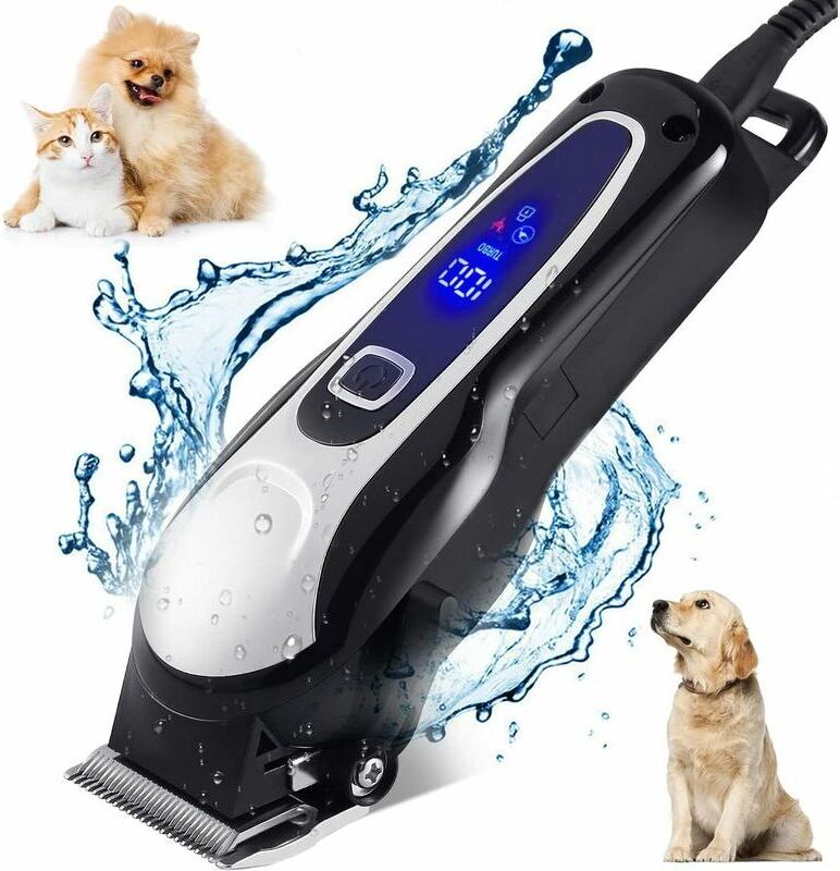 GTA - Professional Dog Clipper, Cordless Electric Long Hair Dog Clipper, Professional Dog and Cat Clipper, Pet Grooming Kit, Safe Sharp Blade, Low
