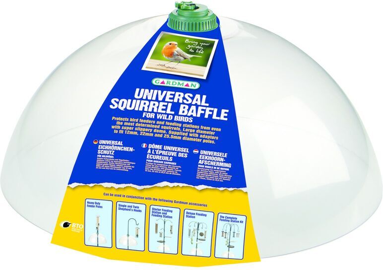 Gardman - A01158 Squirrel Baffle Dome Wild Bird Feeder Protection