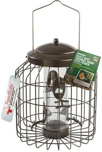 Gardman - Heavy Duty Squirrel Proof Fort Wild Bird Seed Feeder Steel A01820