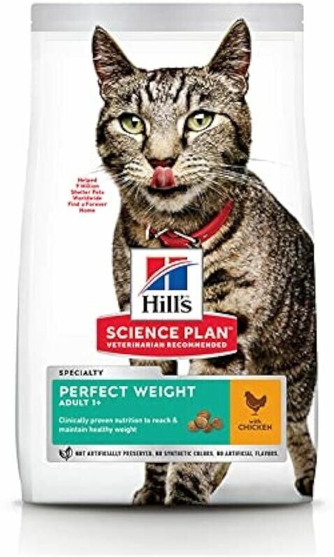 Hills - Science Plan Cat Adult Dry Chicken Perfect Weight 2.5kg - 262446