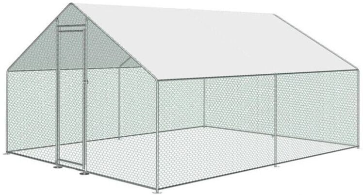 KCT - Large Walk in Chicken Coop Enclosed Pet Run Poultry Pen Bird Cage Aviary Pen