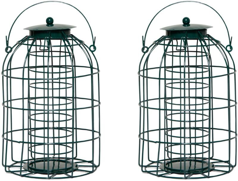 Samuel Alexander - Pack of 2 Wild Bird Fat Ball Feeder with Squirrel Guard
