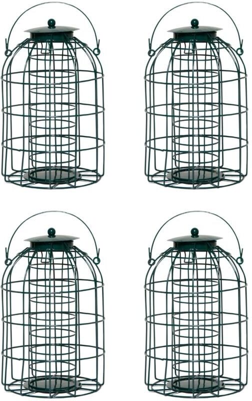 Samuel Alexander - Pack of 4 Wild Bird Fat Ball Feeder with Squirrel Guard