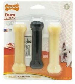 Nylabone Dura Chew Value Pack Peanut Butter, Chicken & Bacon S - 38582