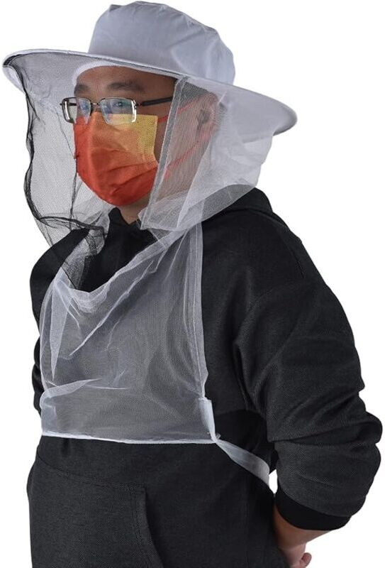 CSPARKV Pack Beekeeper Hats with Breathable Gauze Mesh, Beekeeping Hats with Bee Net for Beekeepers, Fishermen, Hunters, Hikers