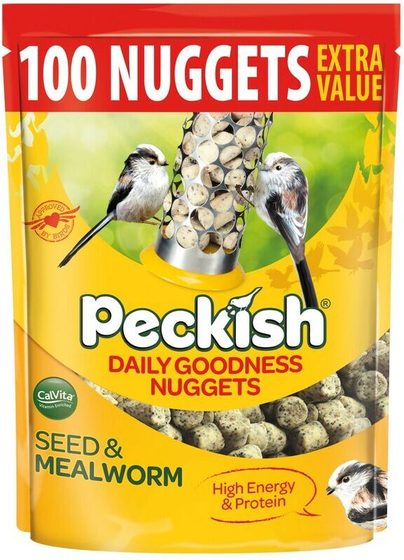 Peckish - 2kg Extra Goodness Nuggets Food Wild Bird No Mess High Energy 100 Nugget