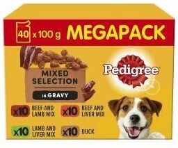 Pedigree Adult Wet Dog Food Pouches Mixed in Gravy Mega Pack - 753853