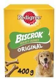 Pedigree Biscrok Gravy Bones Adult Dog Treats Original Biscu - 400g - 817620